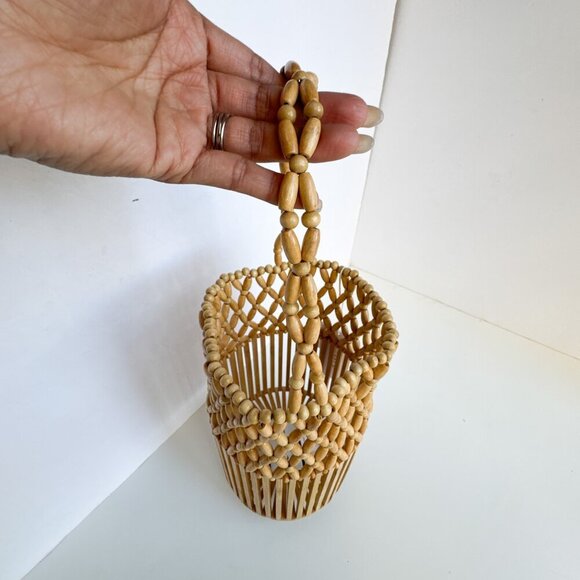 L Space Bamboo Casanova Bucket Top Handle Bag - Picture 8 of 10